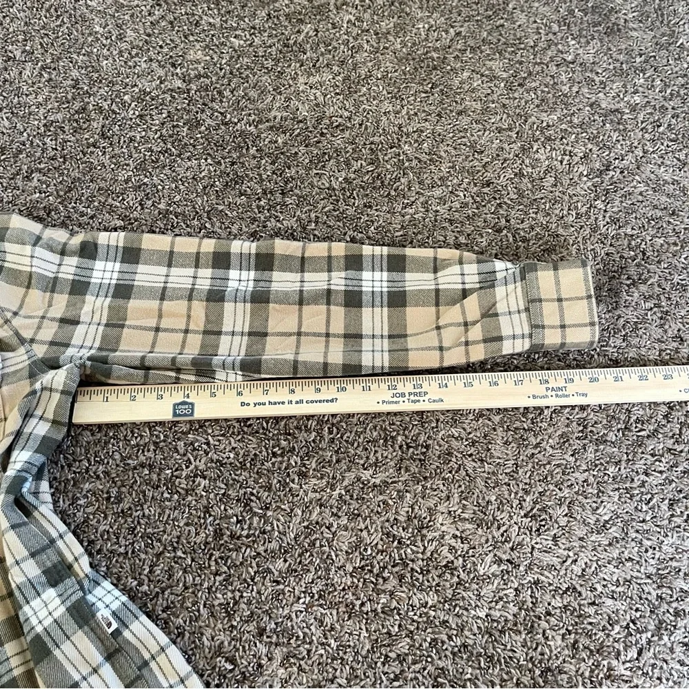 The North Face Long‎ Sleeve Plaid Flannel Button Down Shirt Men’s Size M Heavy